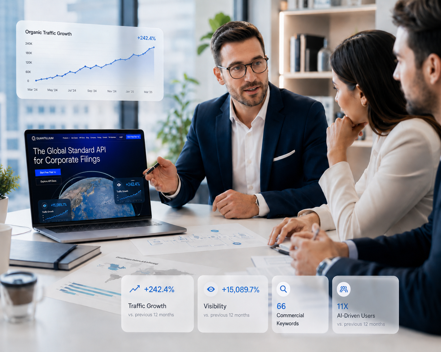 Fintech SEO Case Study Quantillium