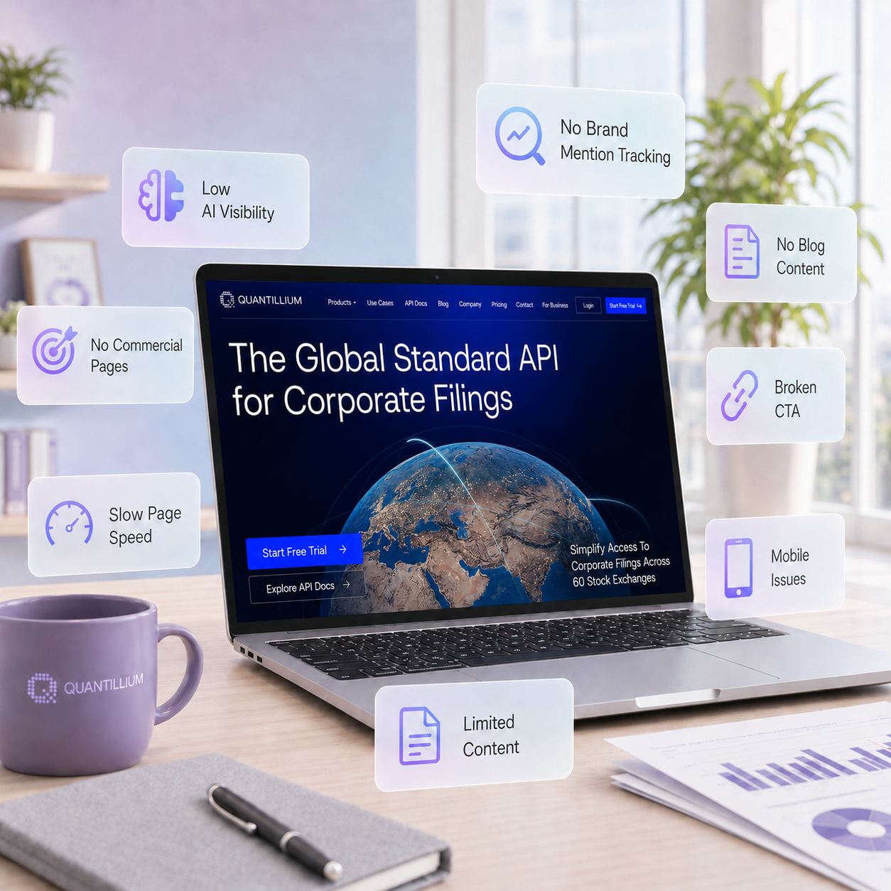 Quantillium unified API for global corporate filings and structured financial data